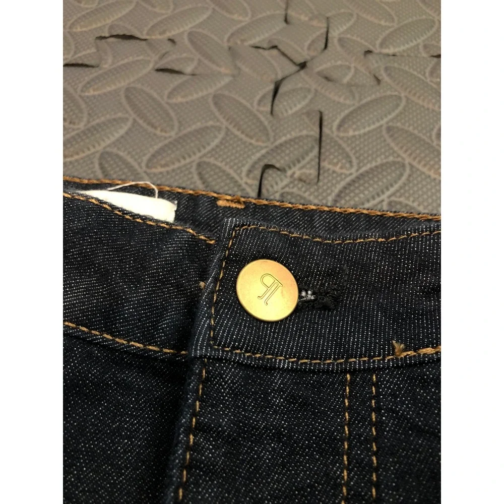 Pilcro Jeans Womens 32‎ Blue Dark Wash Flare Split Hem Denim Pants